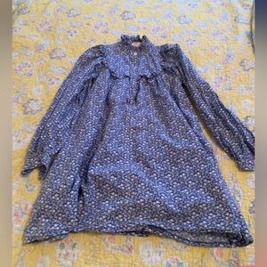 Laura Ashley 1980s Lightweight Floral Print Cotton Tunic *cut down from dress*